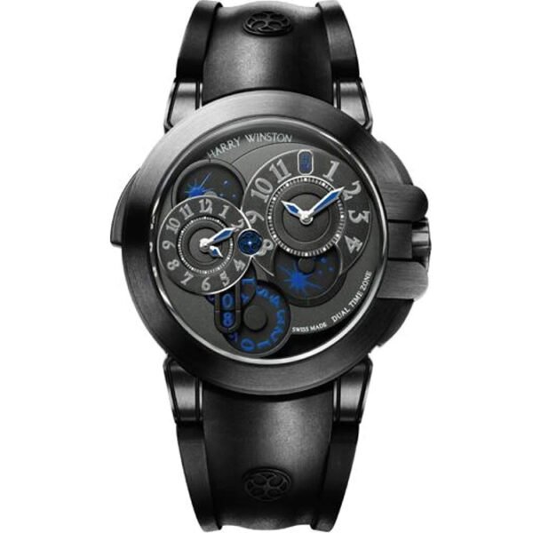 HARRY WINSTON Ocean Dual Time Black Edition 44mm OCEATZ44ZZ007