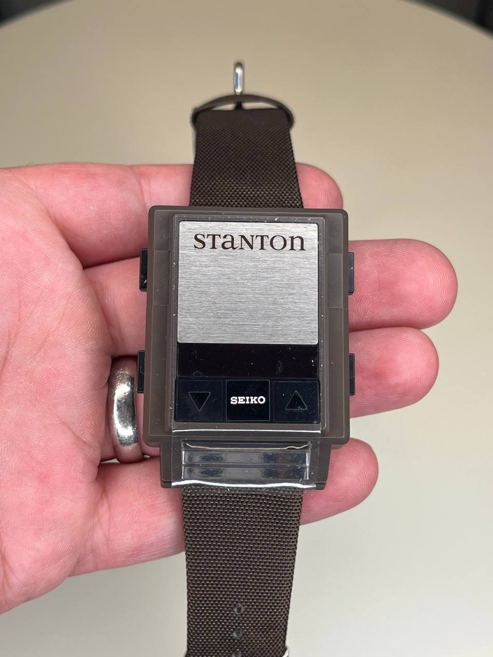 Seiko B010-4000 Frequency Stanton Rhythm Watch Brown