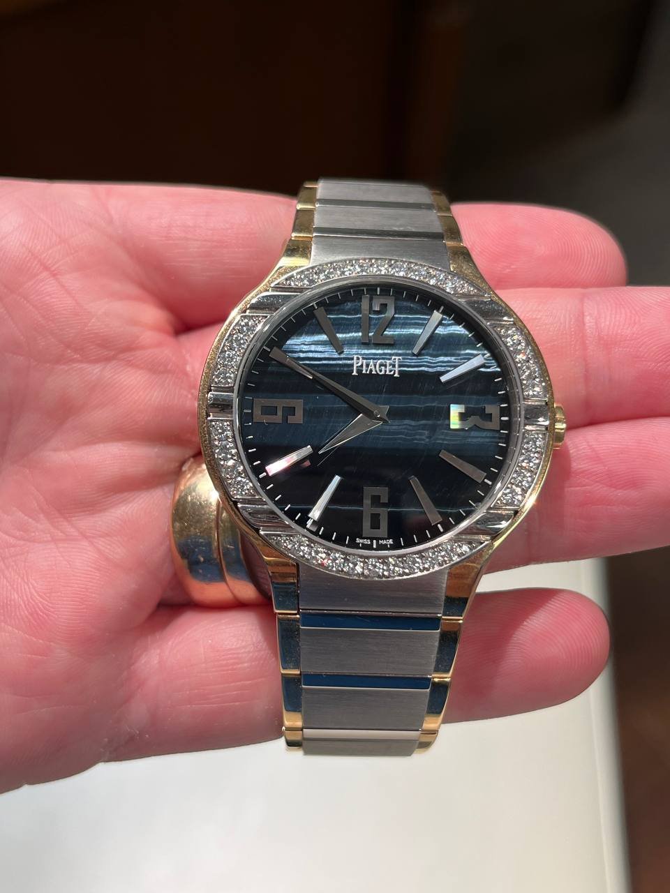 Piaget Polo Factory Diamonds 18k Rose Gold
