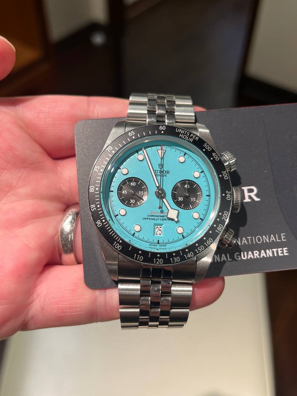 Tudor Black Black Bay Chrono Flamingo Blue 79360N